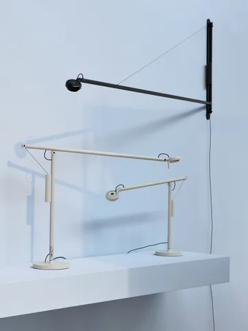 Fifty-Fifty table lamp - Ash grey - HAY