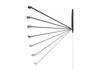 Fifty-Fifty wall lamp - Soft black - HAY