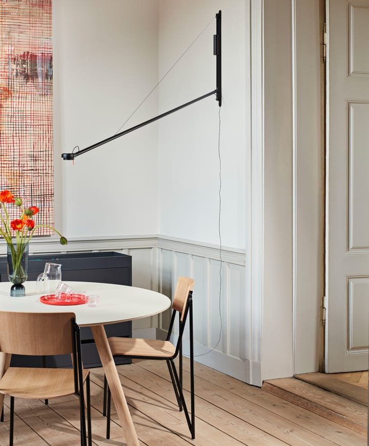 Fifty-Fifty wall lamp, Soft black HAY