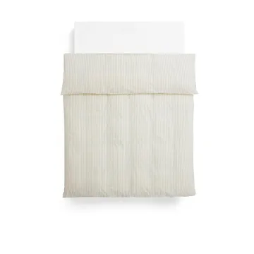 Fineline duvet cover 150x210 cm - Ivory - HAY