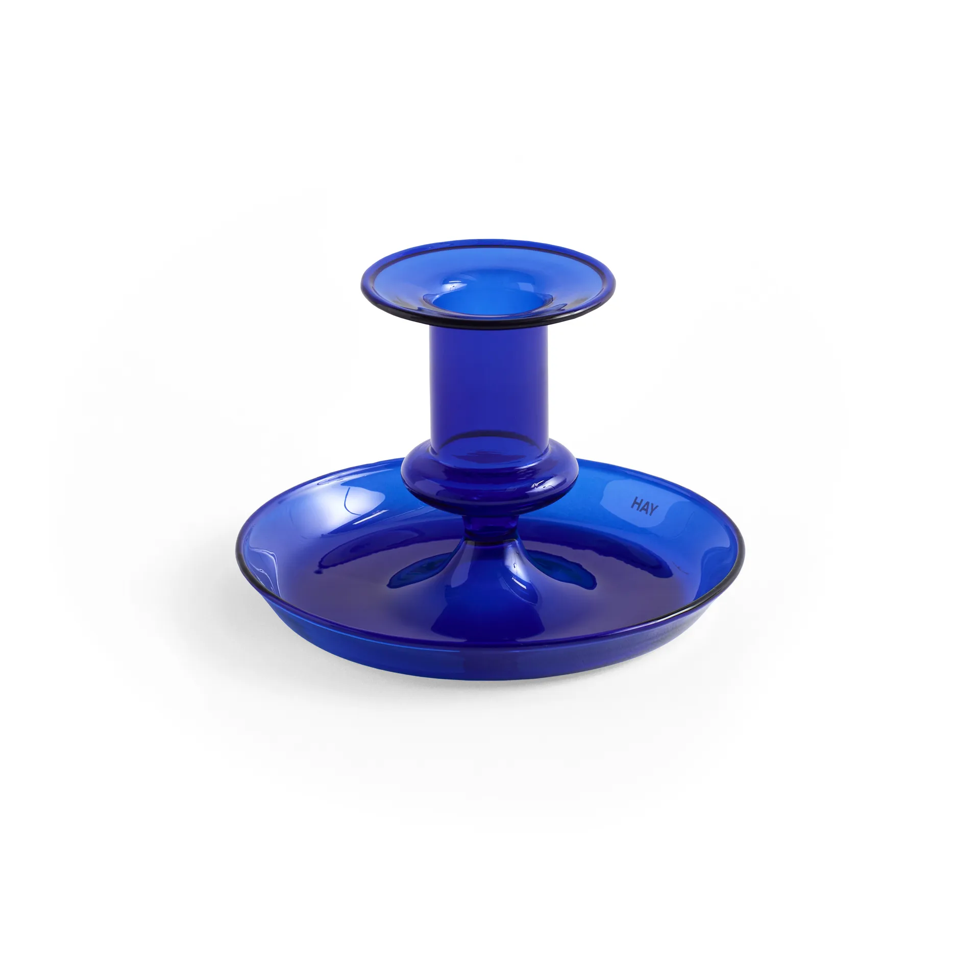 Flare candlestick, Dark blue HAY