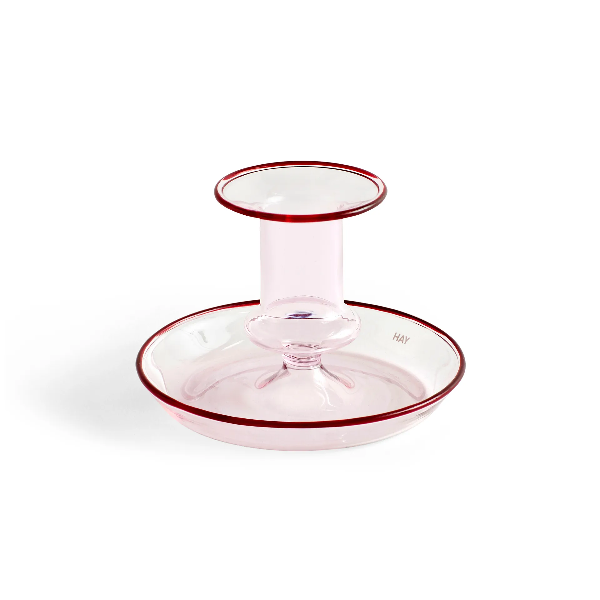 Flare candlestick, pink HAY
