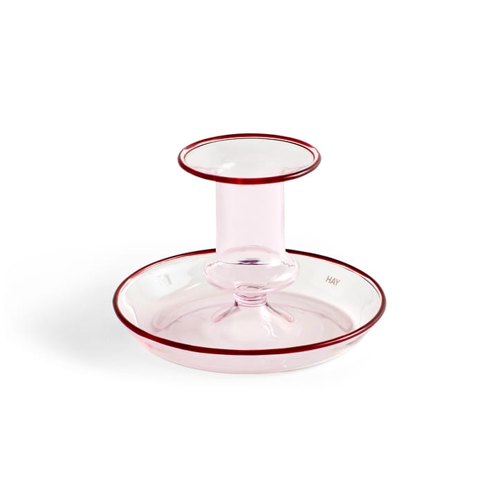 Flare candlestick - pink - HAY