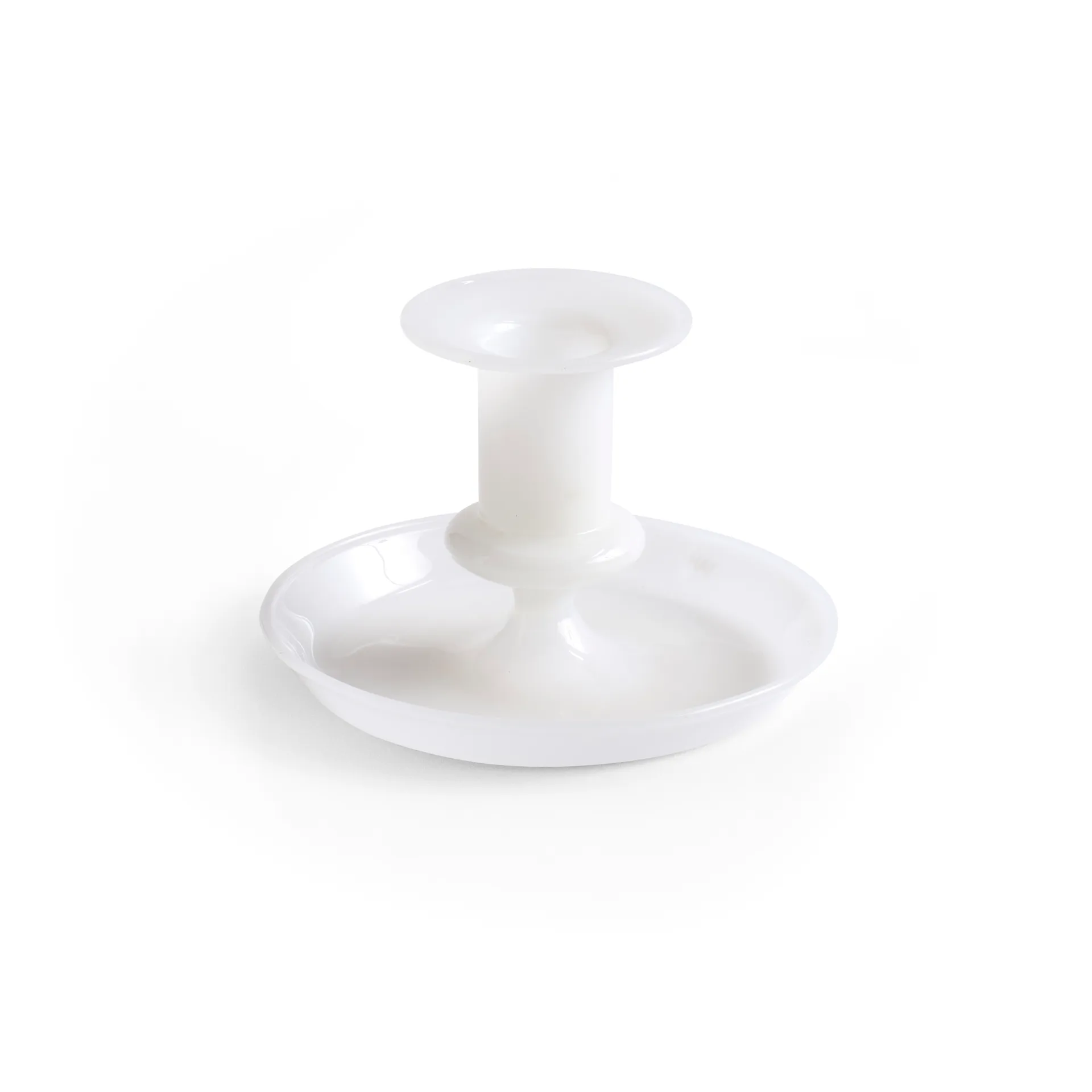 Flare candlestick, White HAY
