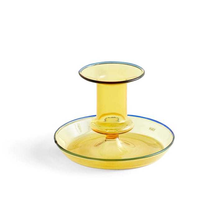 Flare candlestick - yellow - HAY