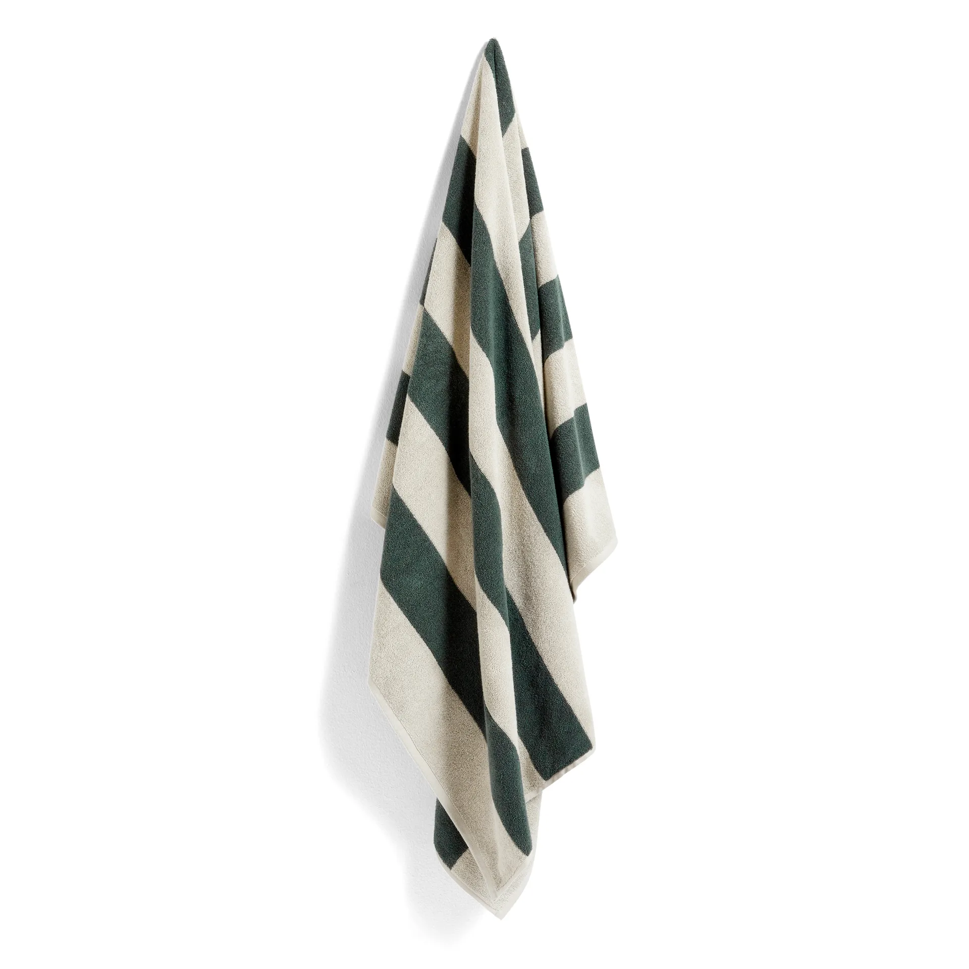 Frotté Stripe bath towel 100x150 cm, dark green HAY
