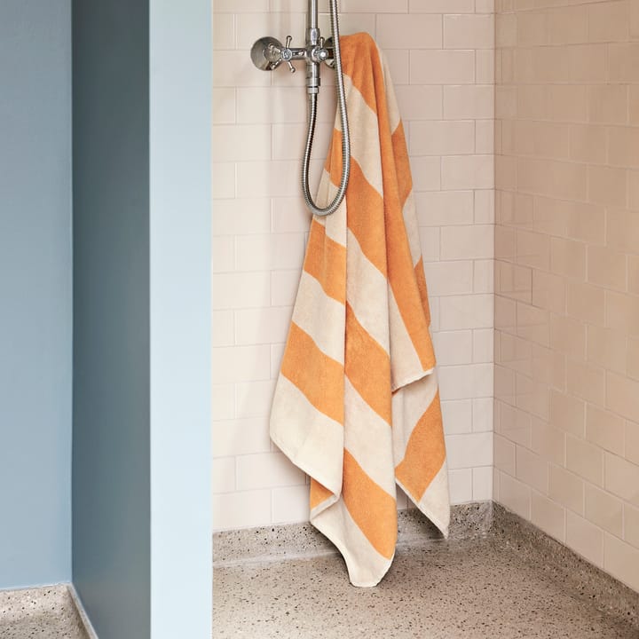 Frotté Stripe bath towel 100x150 cm, warm yellow HAY