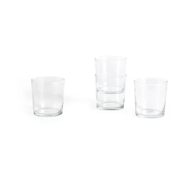 Glass drinking glass M 36 cl 4-pack - Clear - HAY