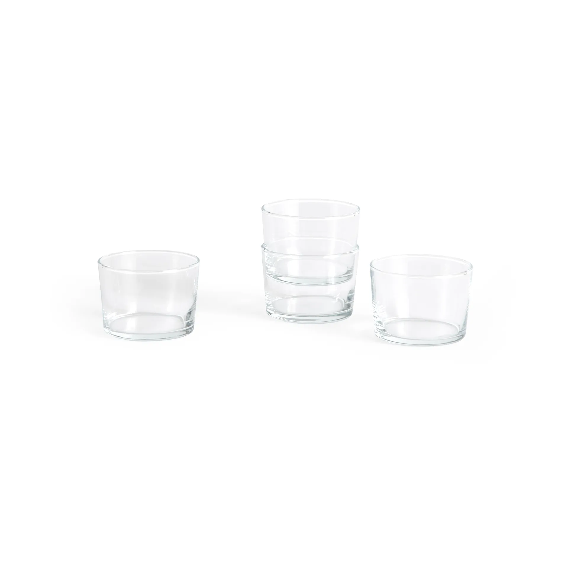 Glass drinking glass S 22 cl 4-pack, Clear HAY
