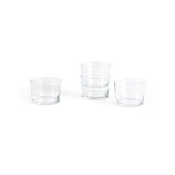 Glass drinking glass S 22 cl 4-pack - Clear - HAY