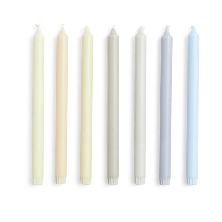 Gradient Candle 7-pack - Neutrals - HAY