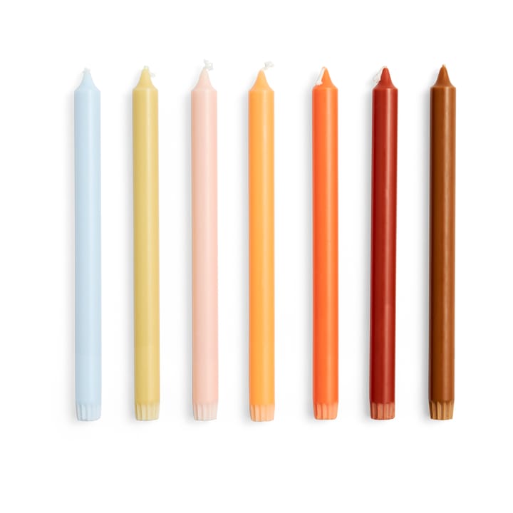 Gradient Candle 7-pack - Rainbow - HAY