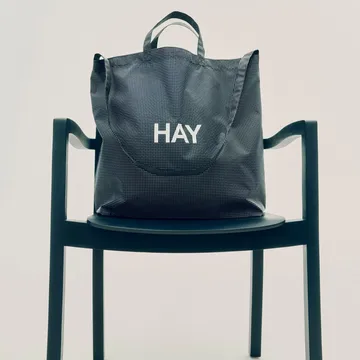 Grid Crossover Bag medium - Dark blue, medium - HAY