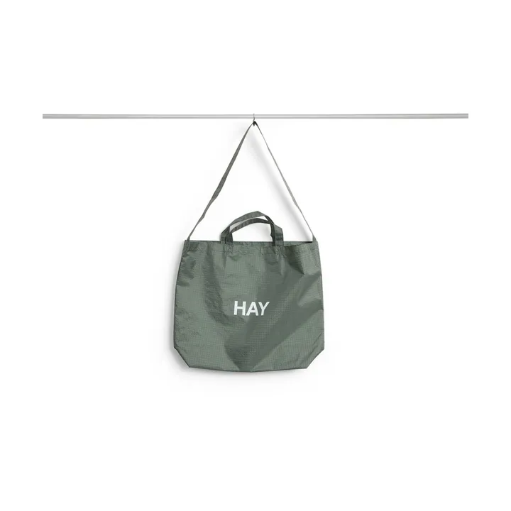 Grid Crossover Bag medium - Dark green, medium - HAY