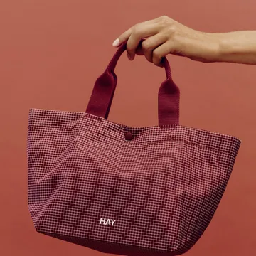 Grid Everyday Bag - Burgundy, mini - HAY