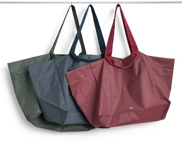 Grid Weekend Bag - Burgundy, large - HAY