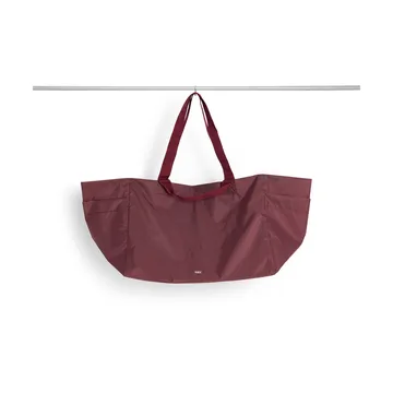 Grid Weekend Bag - Burgundy, large - HAY