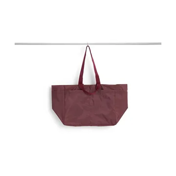 Grid Weekend Bag - Burgundy, medium - HAY