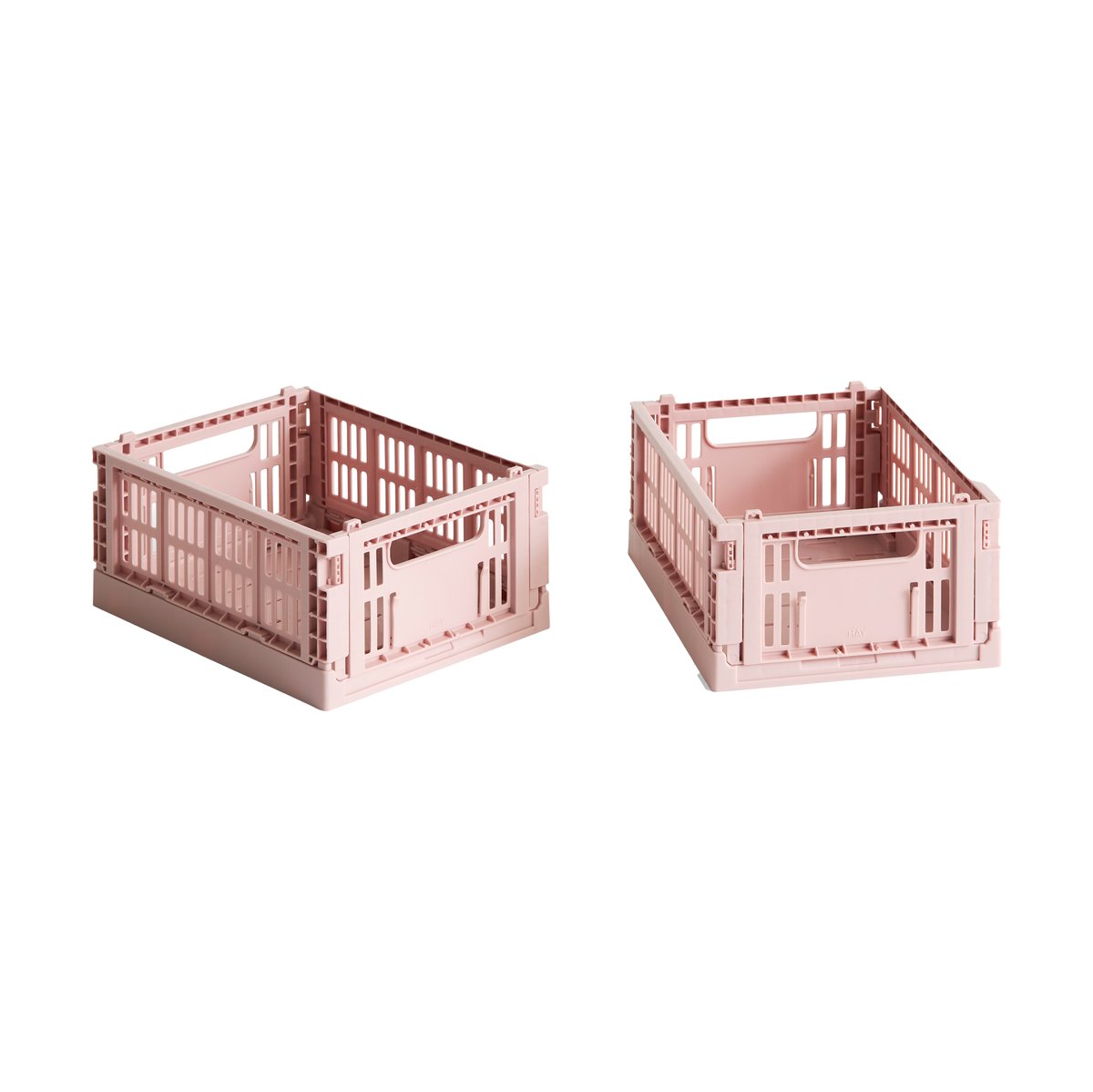 HAY Colour Crate Mini 2-pack 13x17 cm Blush | Scandinavian Design | Storage baskets | Pink