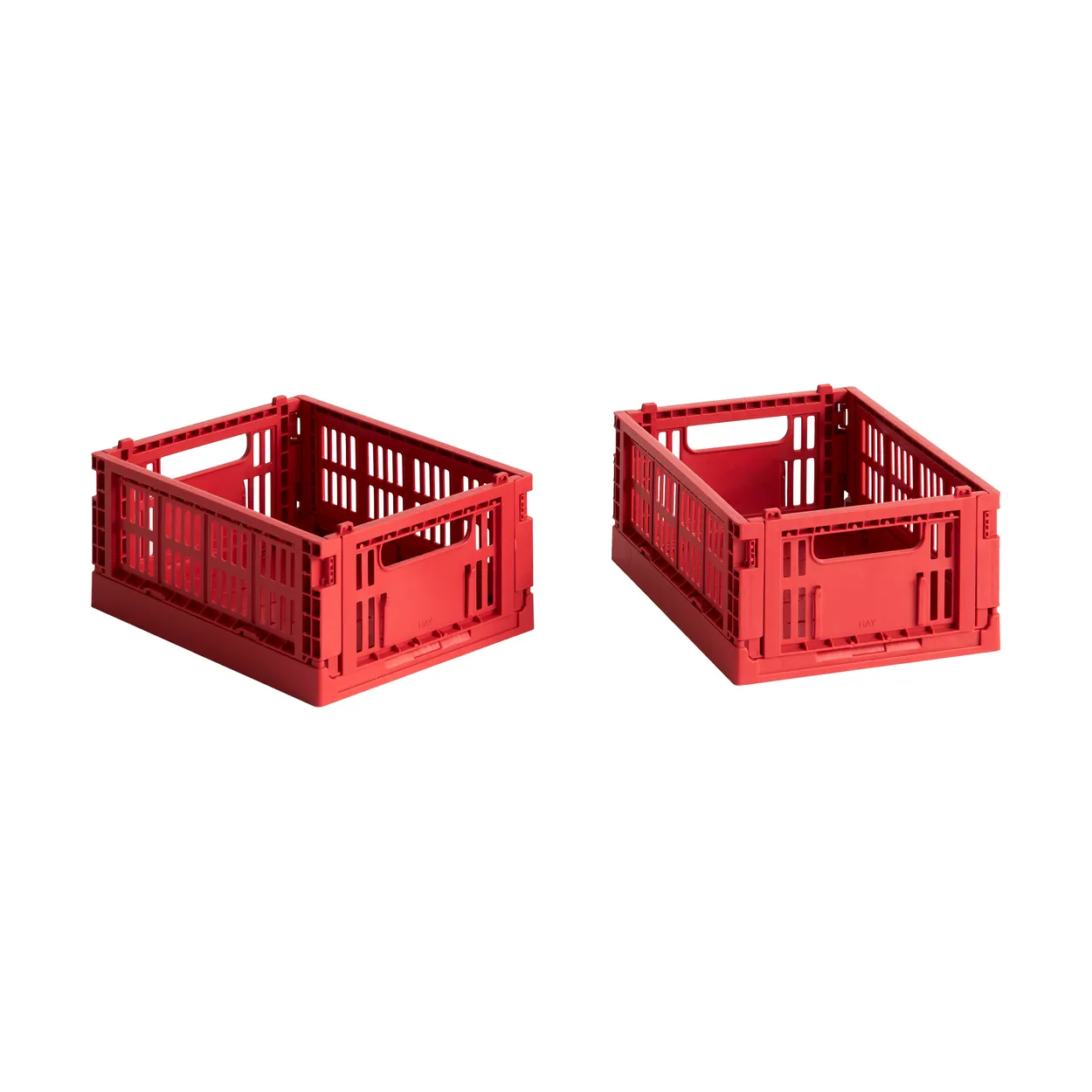 HAY Colour Crate Mini 2-pack 13x17 cm Red | Scandinavian Design | Storage baskets | Red