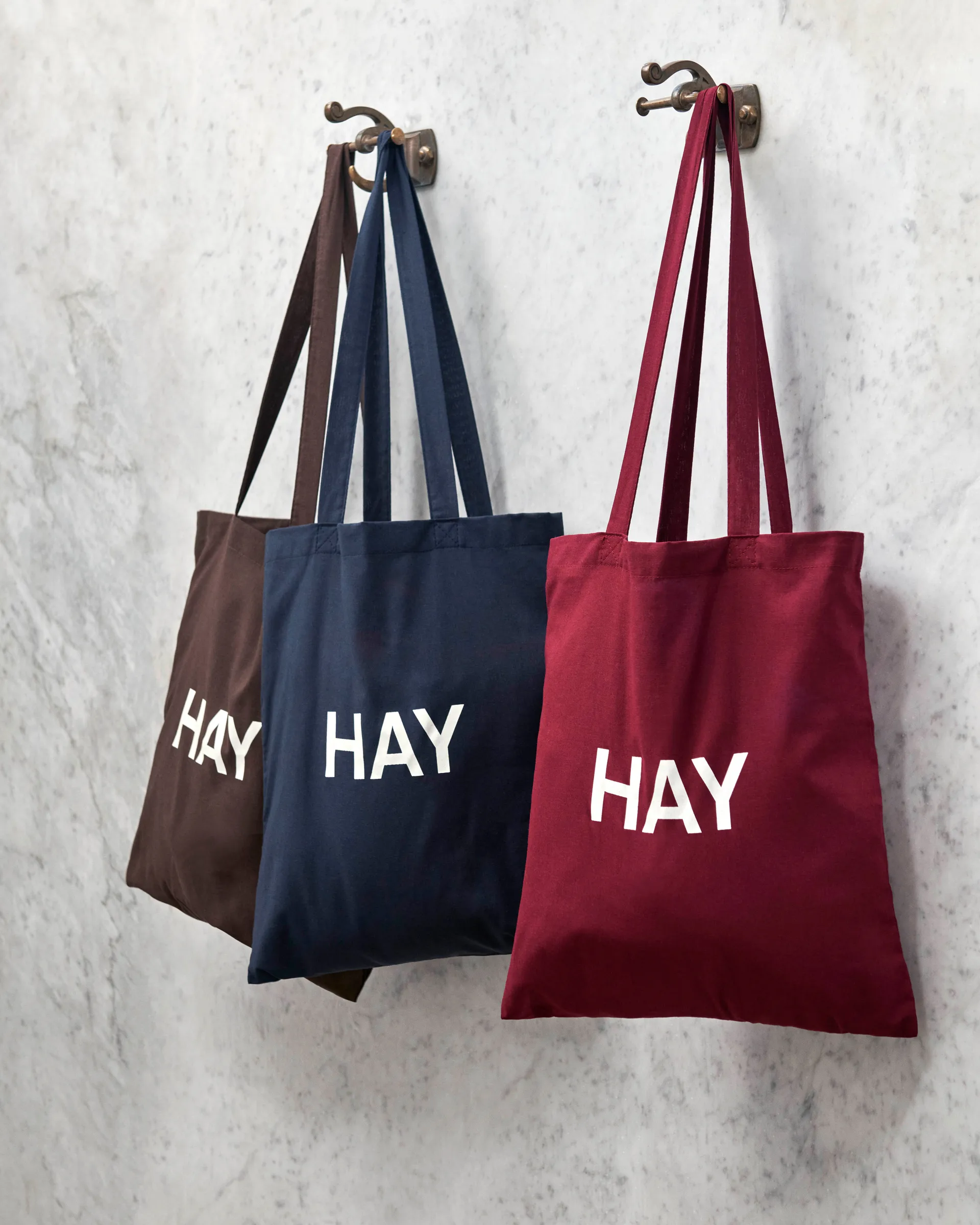 HAY fabric bag, Dark brown HAY