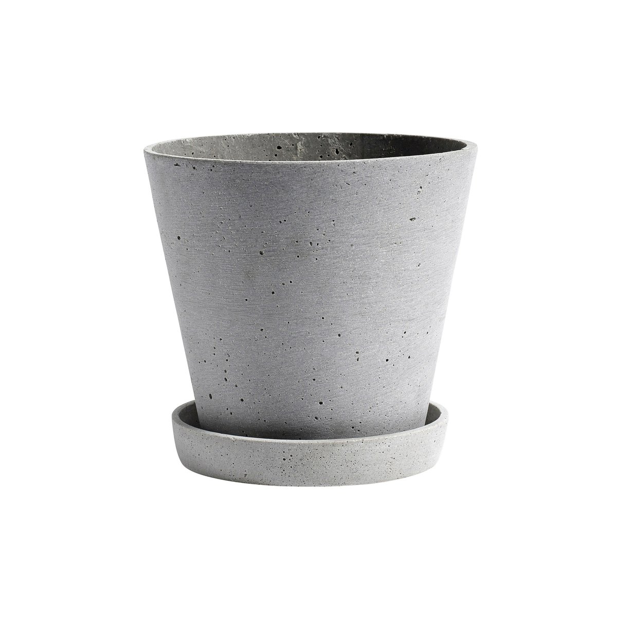 HAY HAY Flowerpot with saucer XXL Ø26 cm Grey