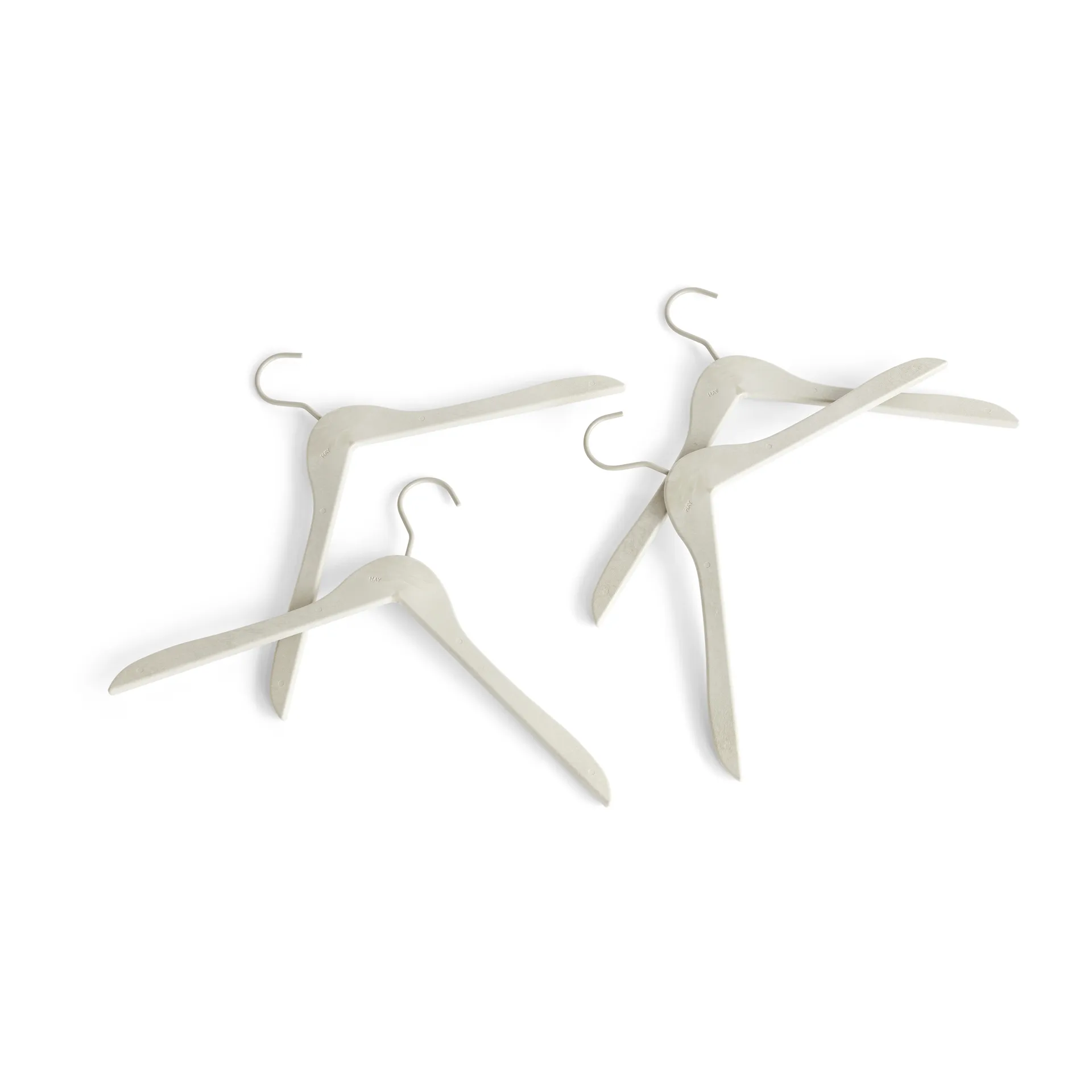 HAY hanger 4-pack, Warm grey HAY