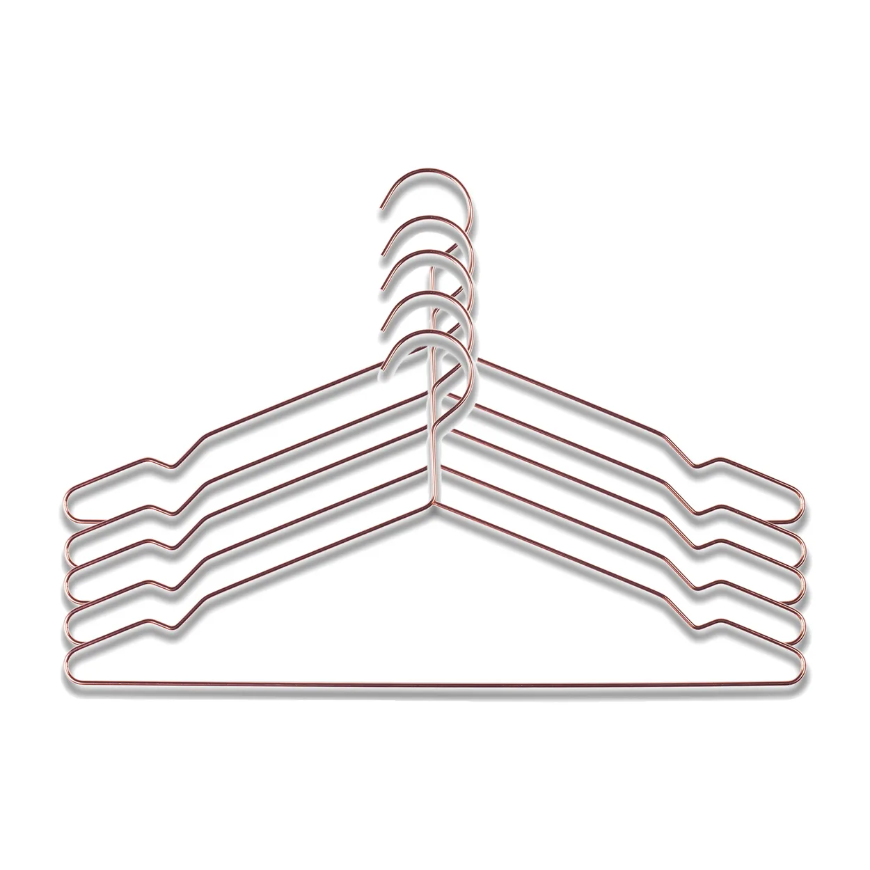 HAY HAY hanger 5 pack Copper | Scandinavian Design | Clothes racks, coat stands & hangers | Orange