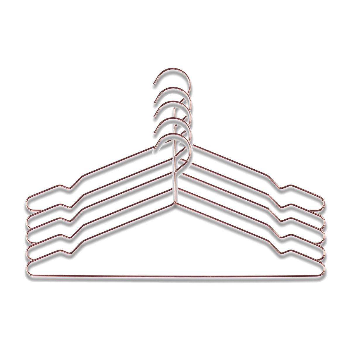 HAY hanger 5 pack Copper | Scandinavian Design | Clothes racks, coat stands & hangers | Orange
