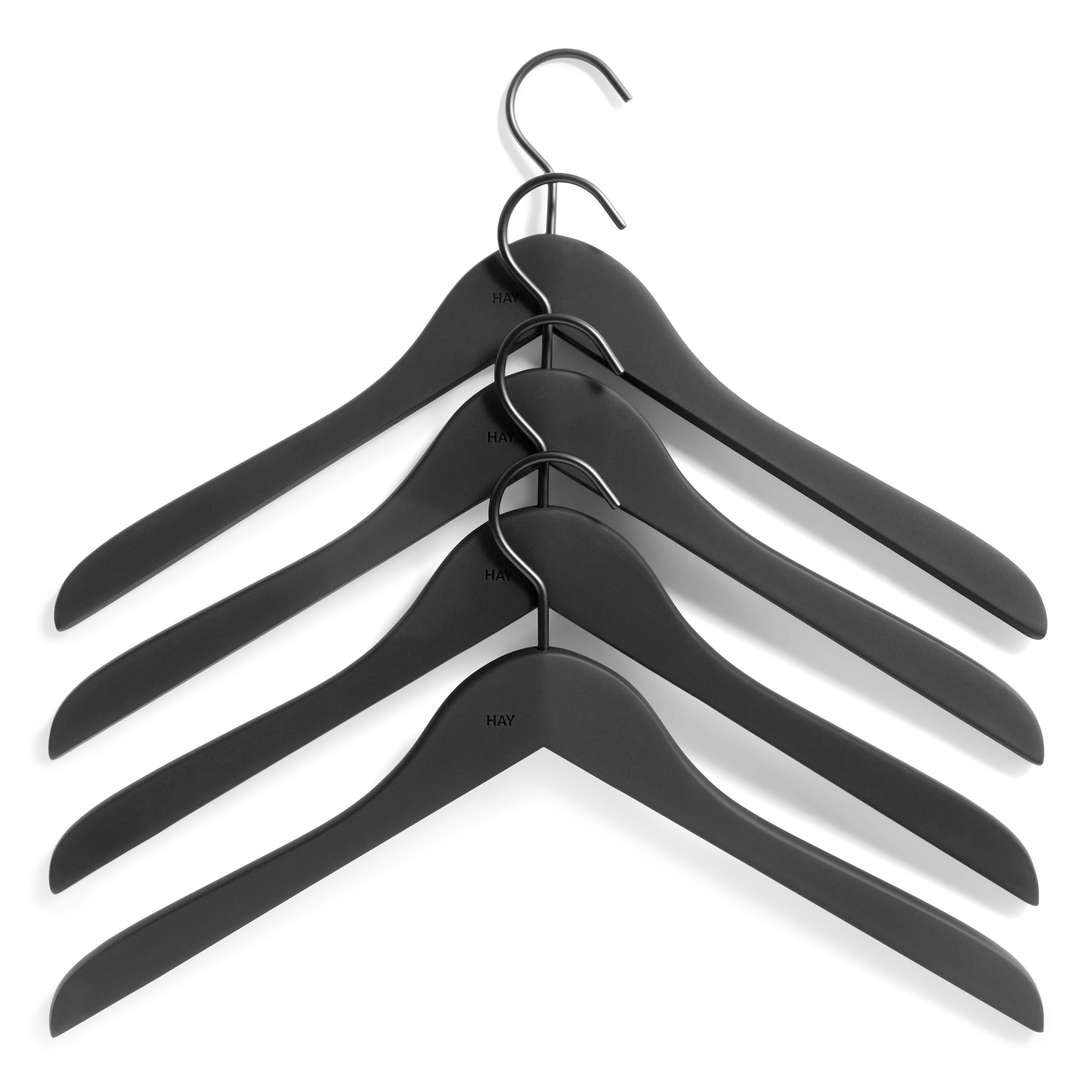 HAY hanger slim 4 pack Black