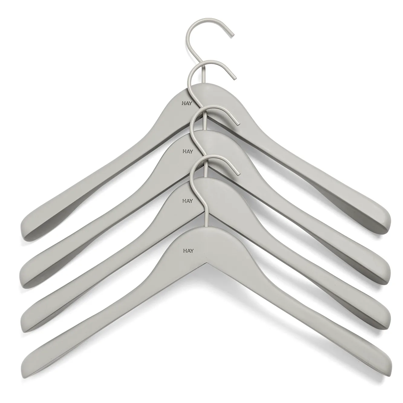 HAY hanger wide 4-pack, Grey HAY