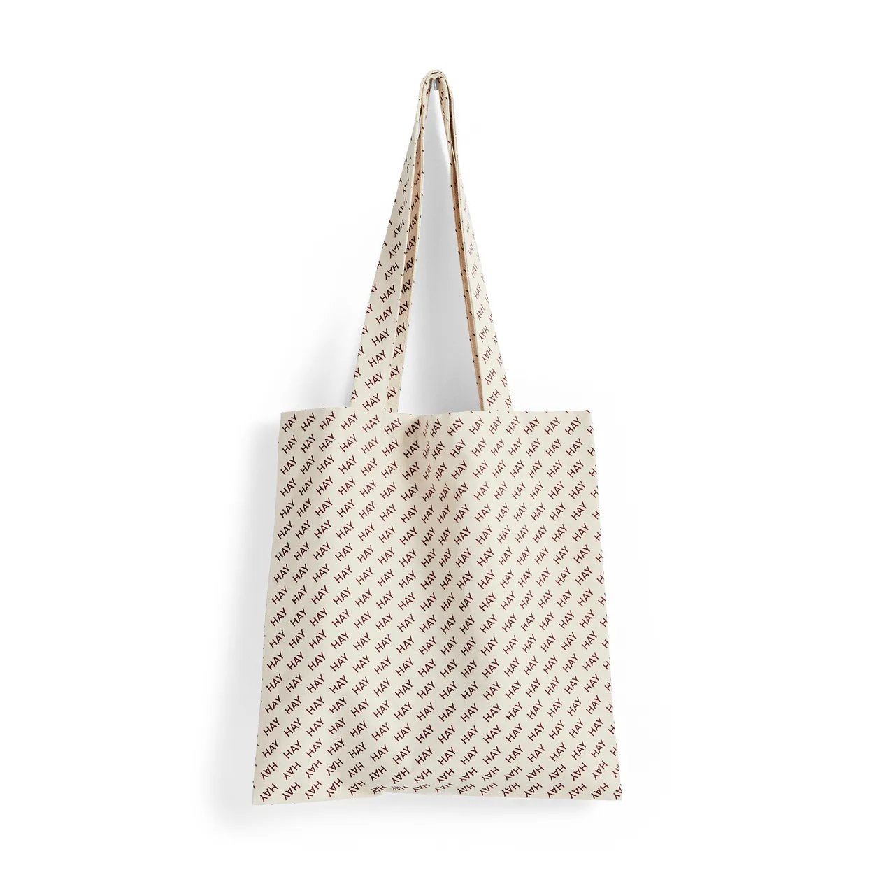 HAY Logo fabric bag Burgundy | Scandinavian Design | Storage baskets | White
