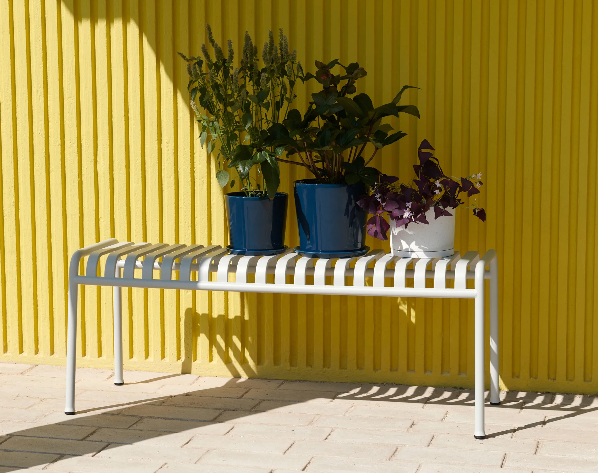 HAY Plant Pot with saucer flower pot L Ø19 cm, White HAY