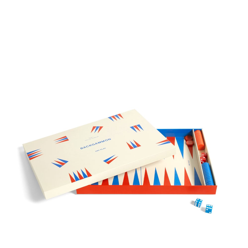 HAY PLAY game Off-white, backgammon | Scandinavian Design | Children's room accessories | White