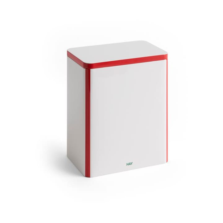 HAY Tin Container large - Off white-red - HAY