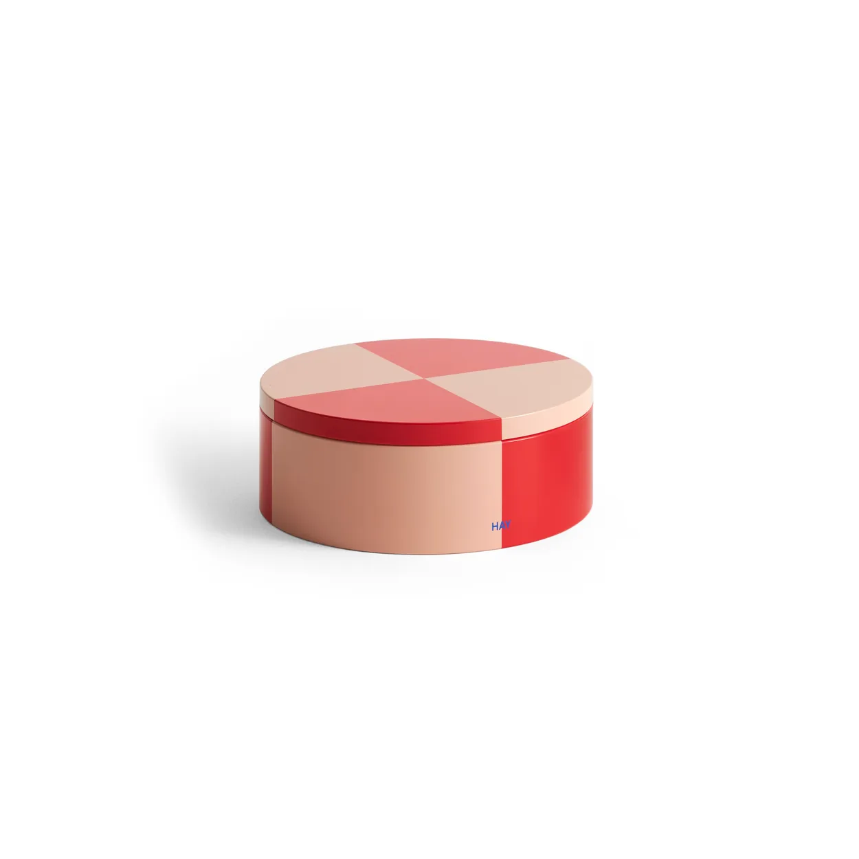 HAY HAY Tin Container Round red-soft pink | Scandinavian Design | Boxes & jars | Red
