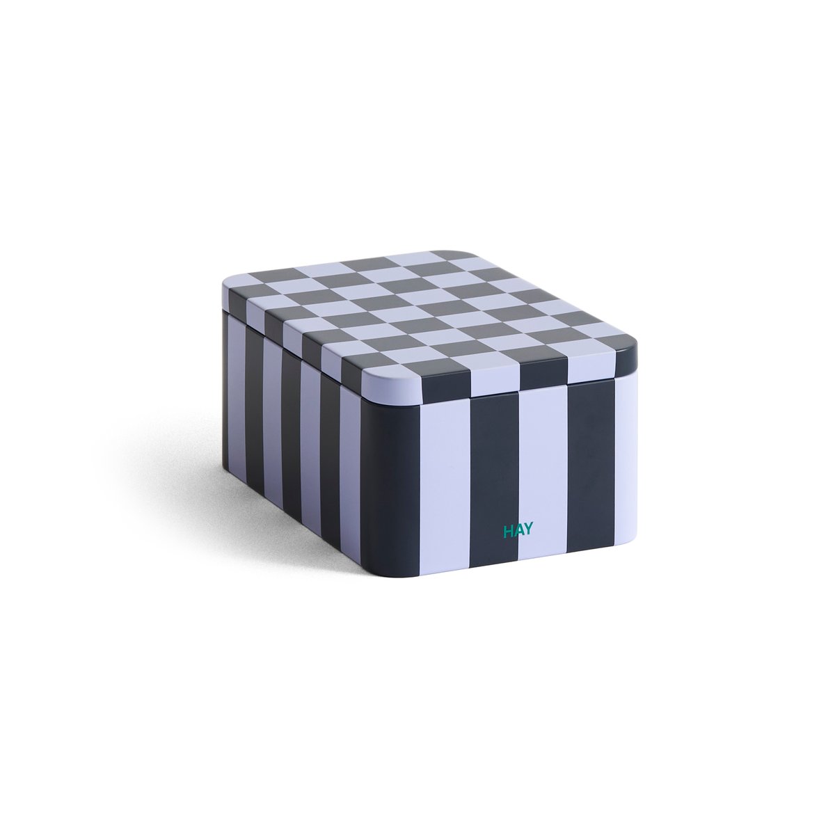 HAY Tin Container small Dark blue-lavender | Scandinavian Design | Boxes & jars | Blue