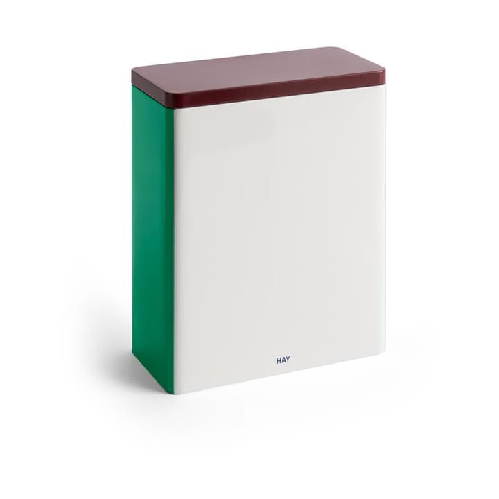 HAY Tin Container x-large - Off white-burgundy-green - HAY