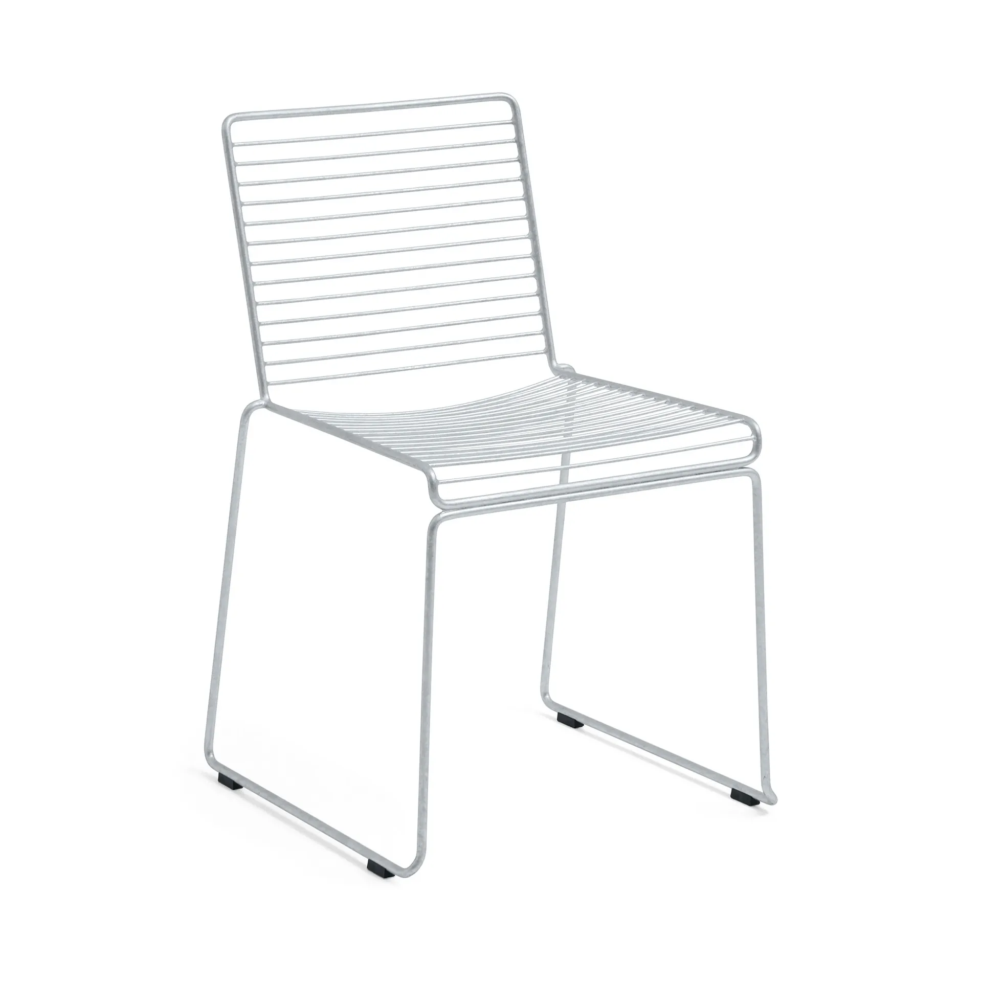 Hee dining chair sled base, White HAY