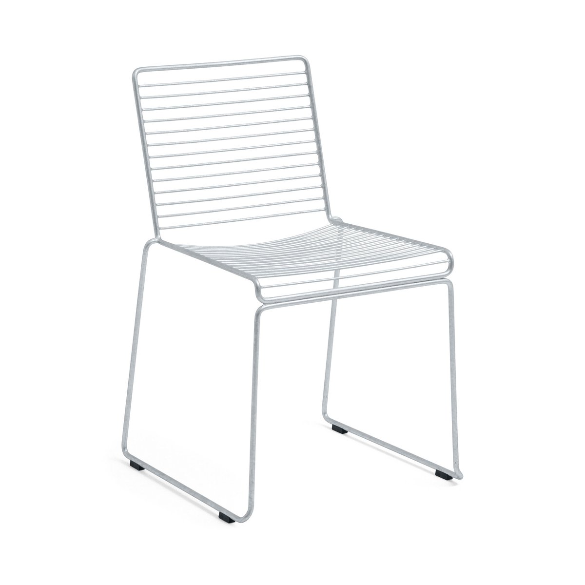 HAY Hee dining chair sled base White | Scandinavian Design | Chairs | Silver-coloured