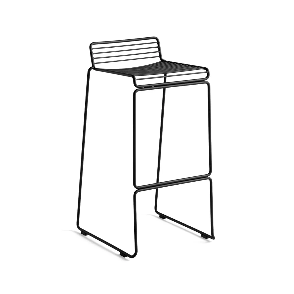 Hee High barstool 75 cm, Black HAY