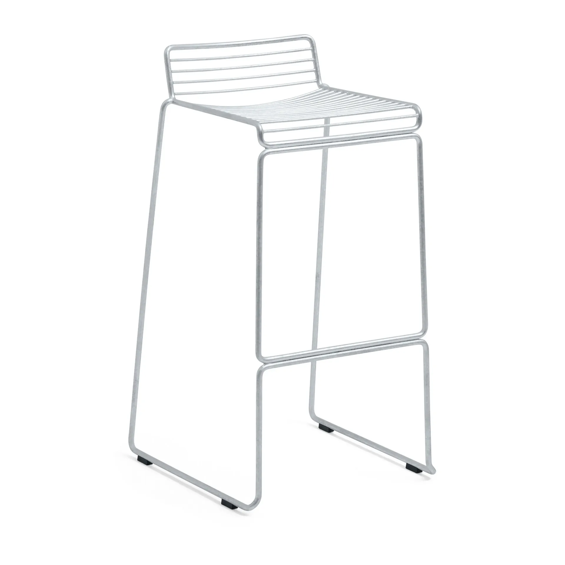 Hee High barstool 75 cm, Galvanized HAY