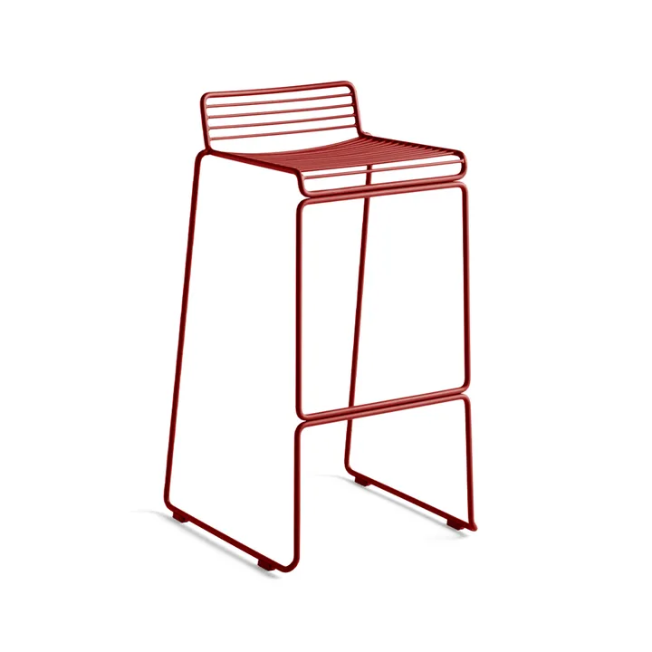 Hee High barstool 75 cm - Rust - HAY