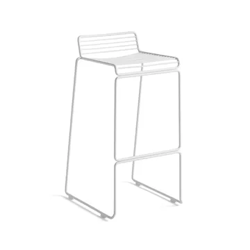 Hee High barstool 75 cm - White - HAY