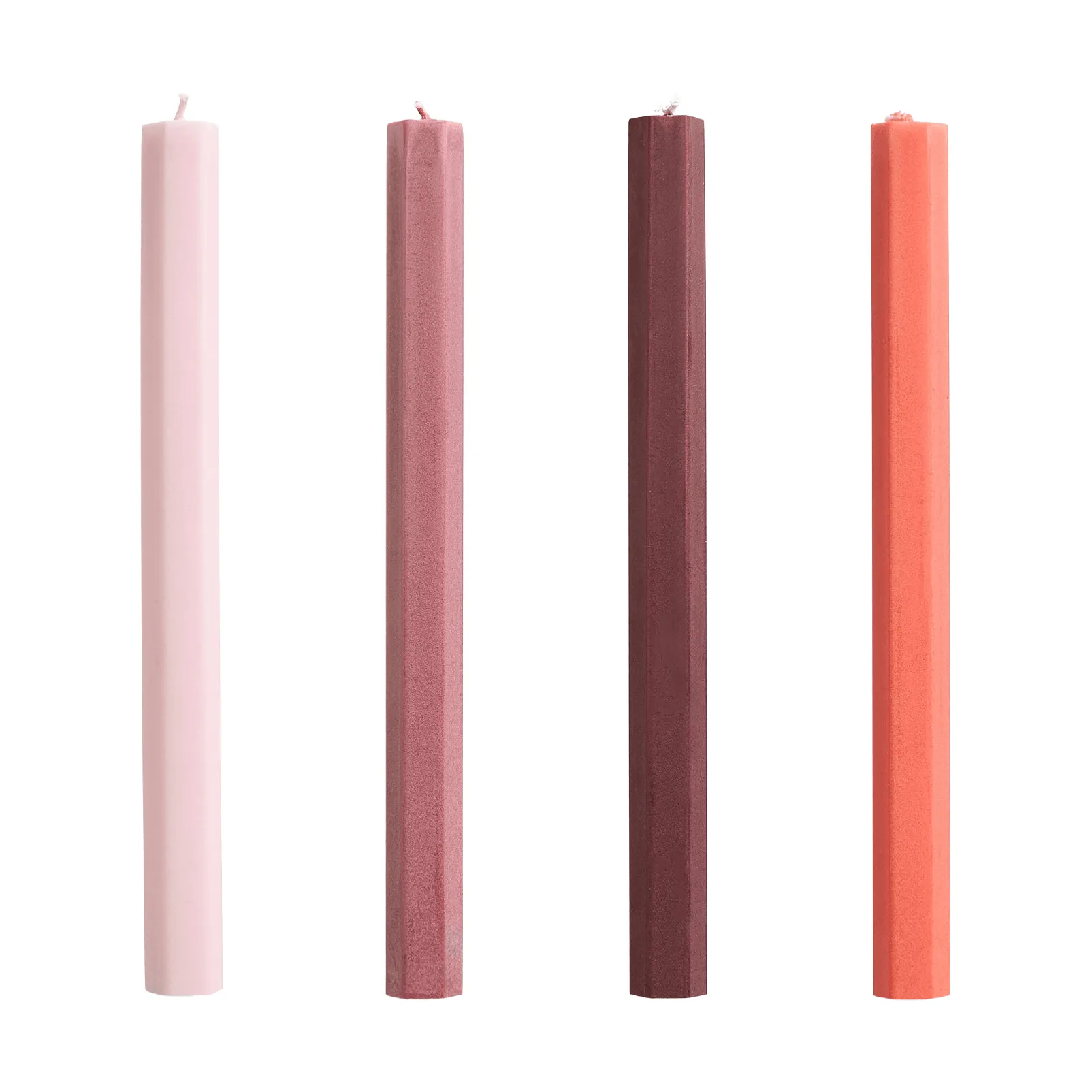 Hexagon Candle light mix 4-pack, Berry HAY