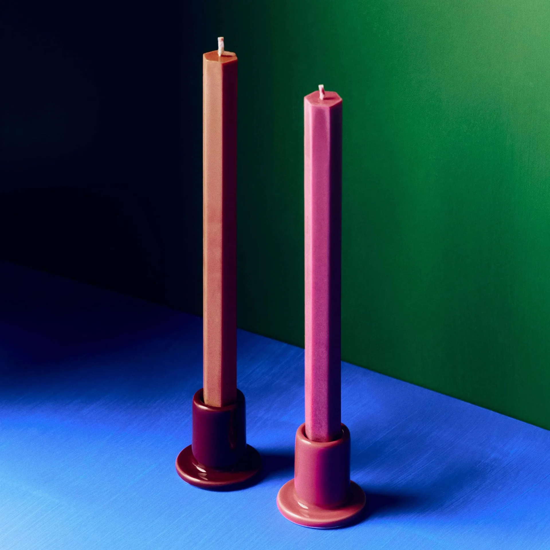 Hexagon Candle light mix 4-pack, Berry HAY