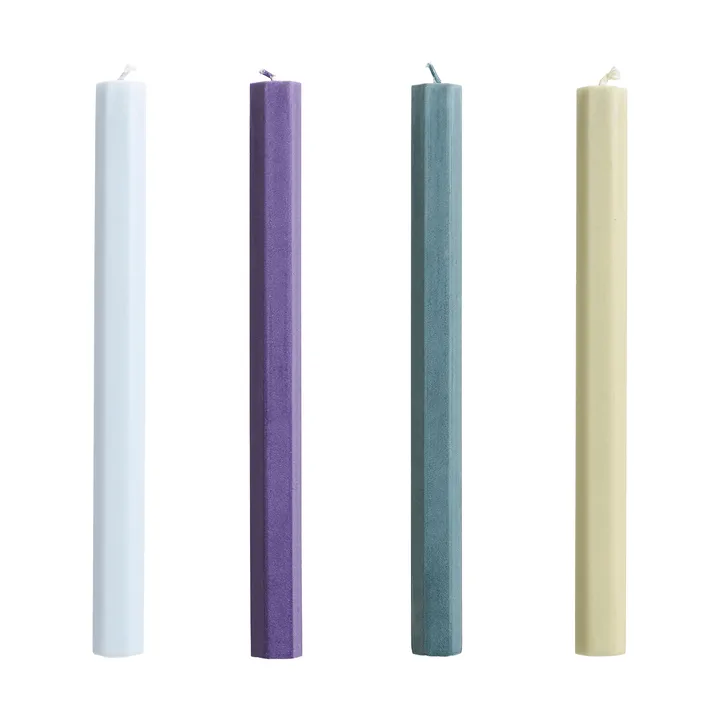 Hexagon Candle light mix 4-pack - Meadow - HAY