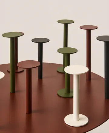 Host portable lamp - Iron red, 30 cm - HAY