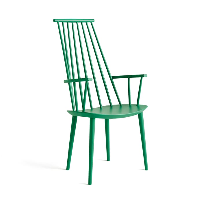 J110 armchair - Jade green lacquered beech - HAY