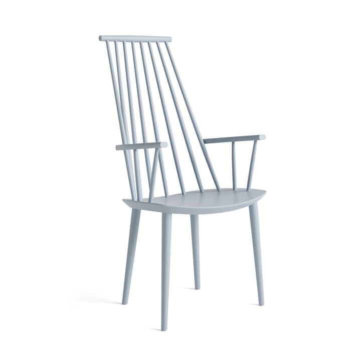 J110 armchair - Slate blue lacquered beech - HAY
